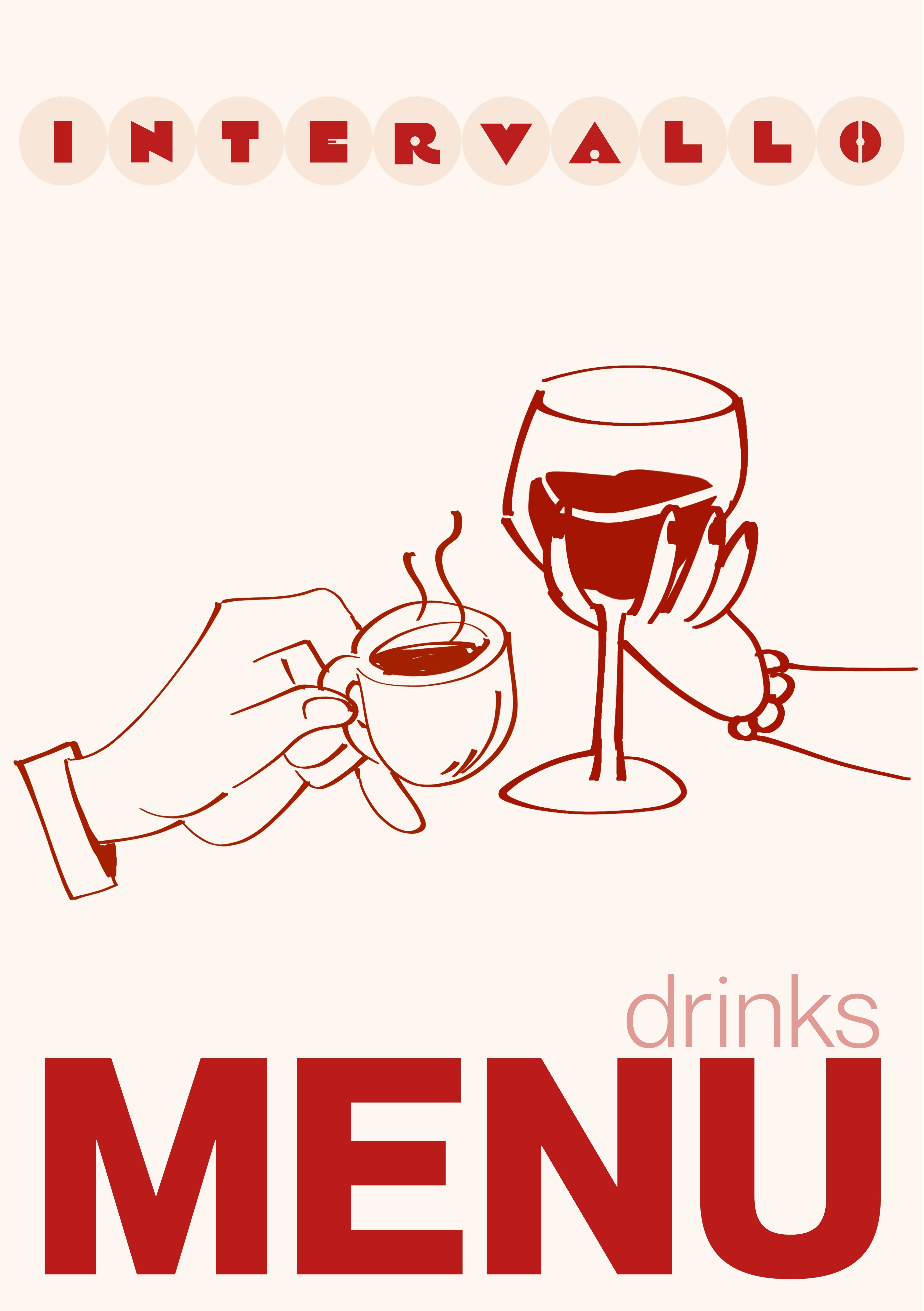 Drinks menu cover